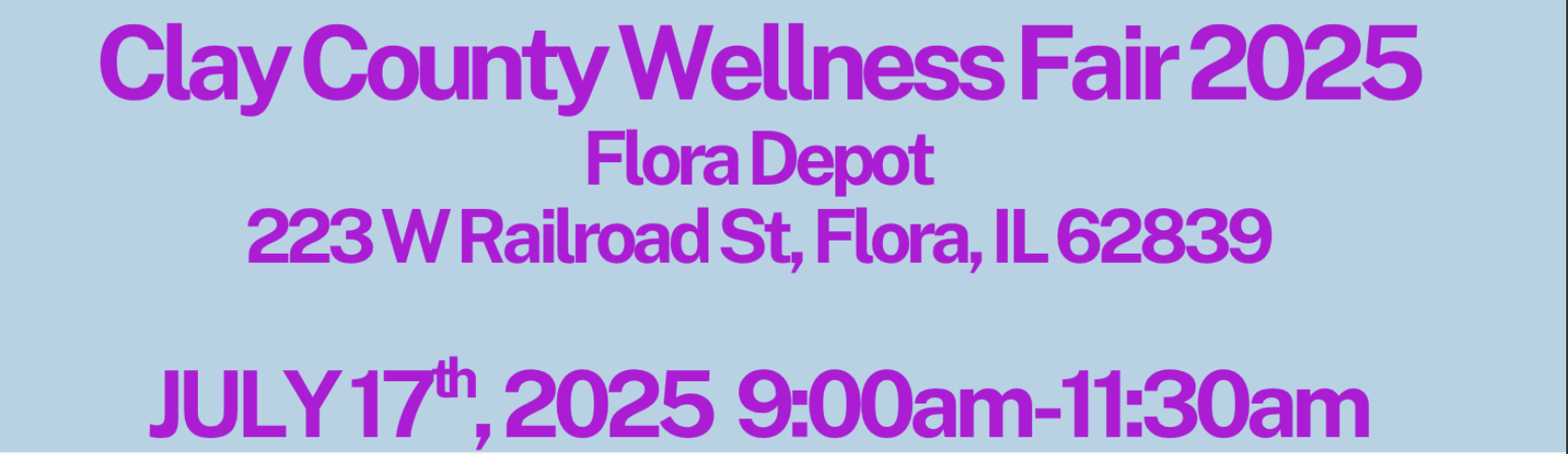 Clay County Wellness Fair 2025